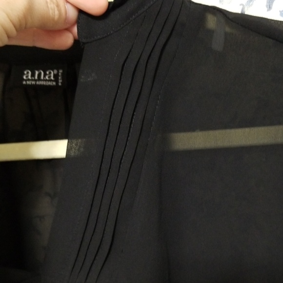 A.N.A black flowy top blouse - Picture 3 of 6